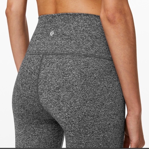 lululemon athletica Pants - Lululemon Wunder Under HR Heathered Black 25” size 6